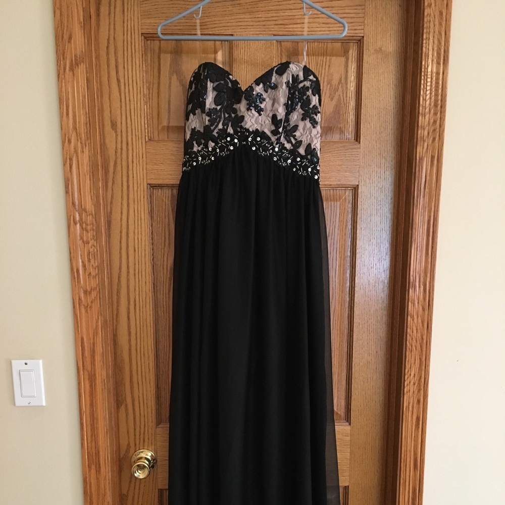 Strapless Lace formal gown